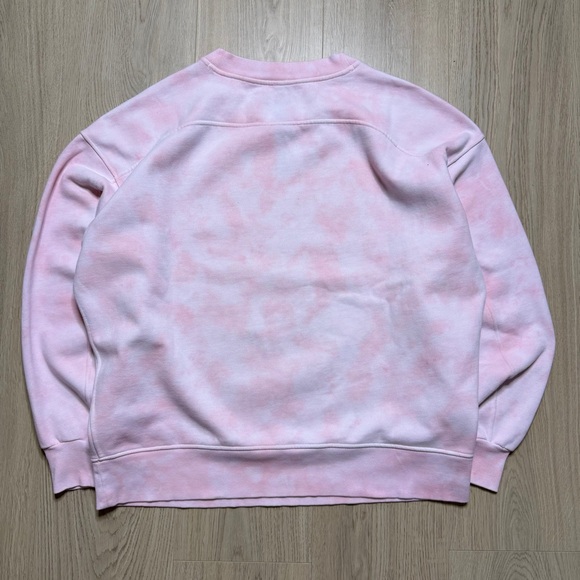 Lululemon Tie Dye Splash Long Sleeve Crewneck Sweatshirt Womens Medium Pink - Picture 2 of 8